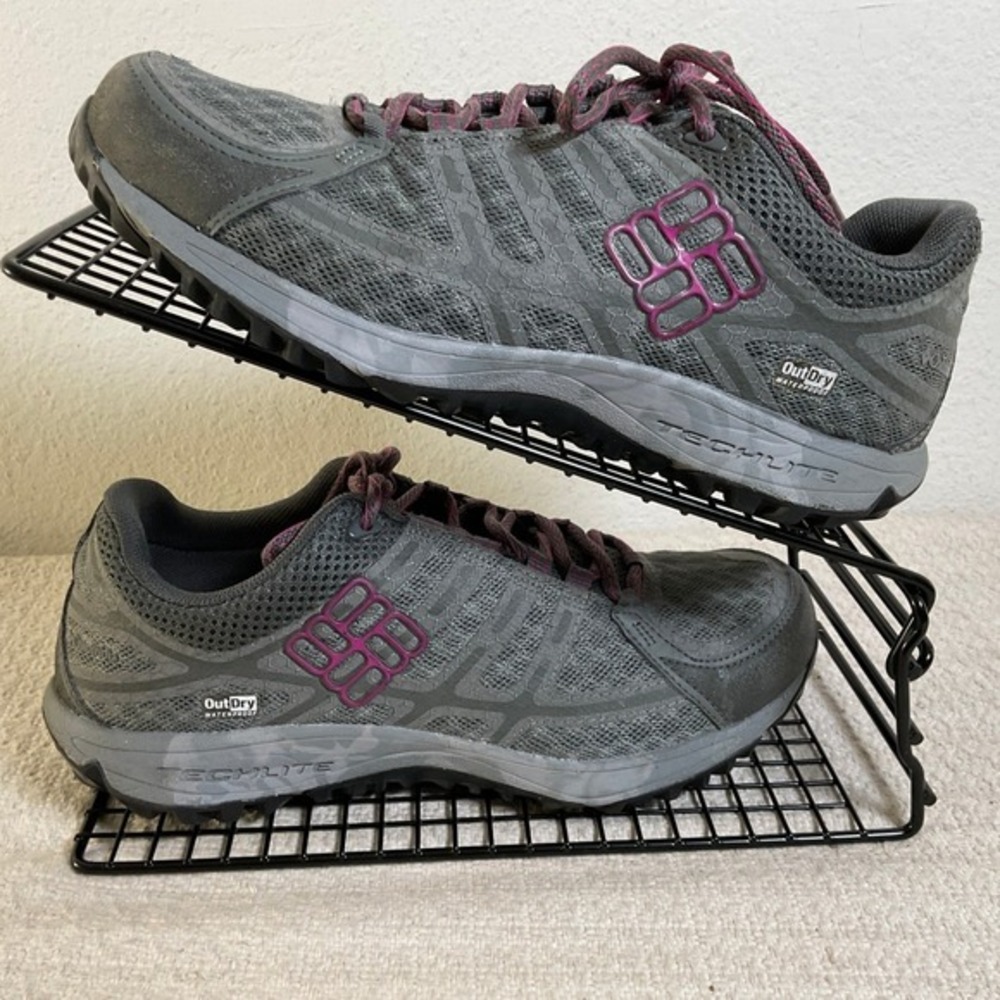 Columbia Conspiracy III OutDry Waterproof Trail Shoes Grey Purple Womens 7.5 - Picture 5 of 12